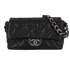 Chain Flap, &pound;1,500, Handbags, Black, Leather, Front view